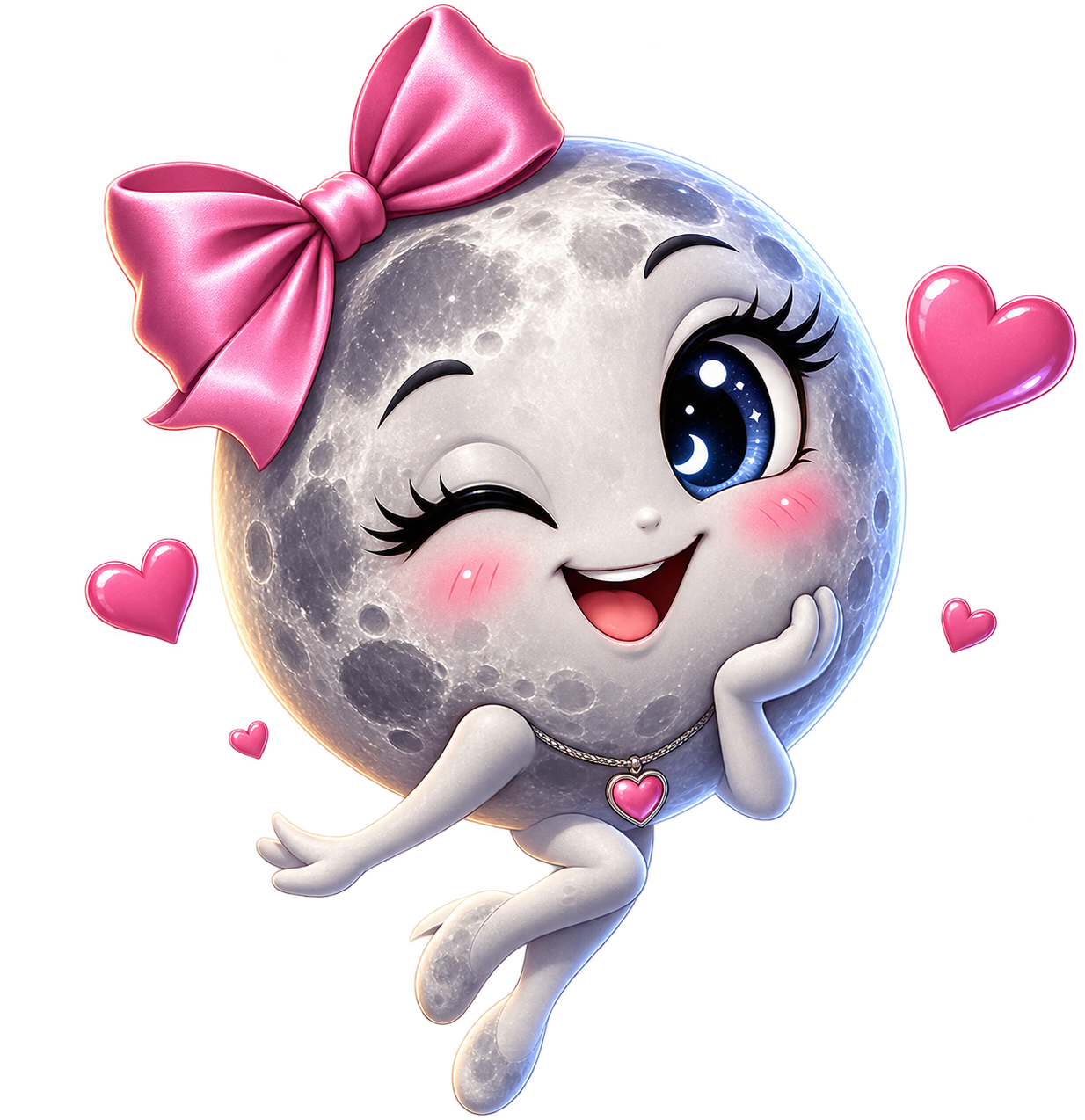 Moony, the Daily Sunwatch lunar mascot