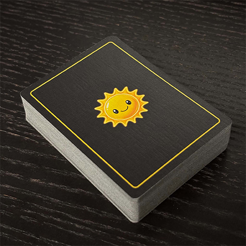 Daily Sunwatch playing card deck showing the Sunny card back